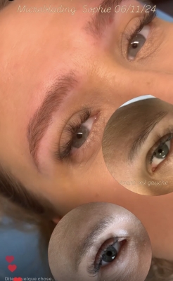 RÉALISATION MICROBLADING + SHADING